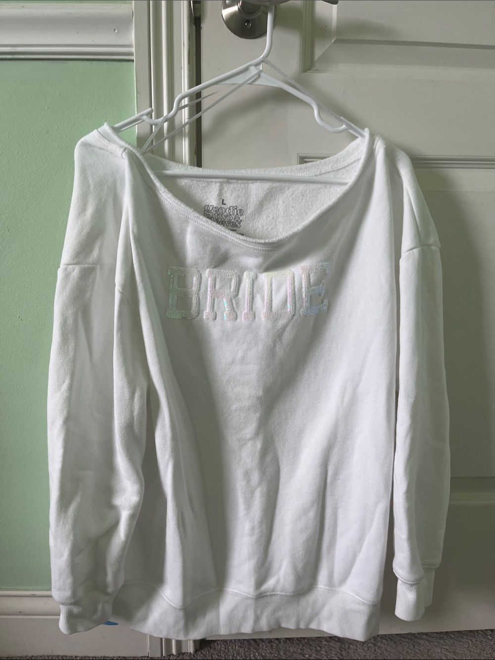 Bride Sweatshirt with Iridescent Logo